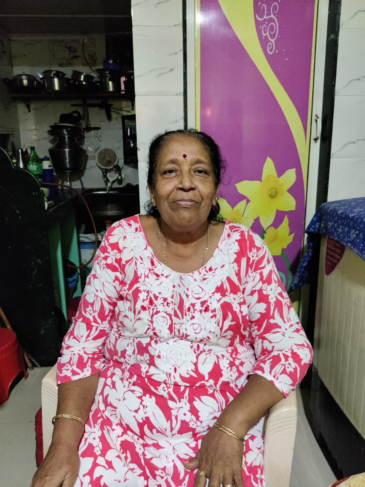 Bimla aunty in her house
