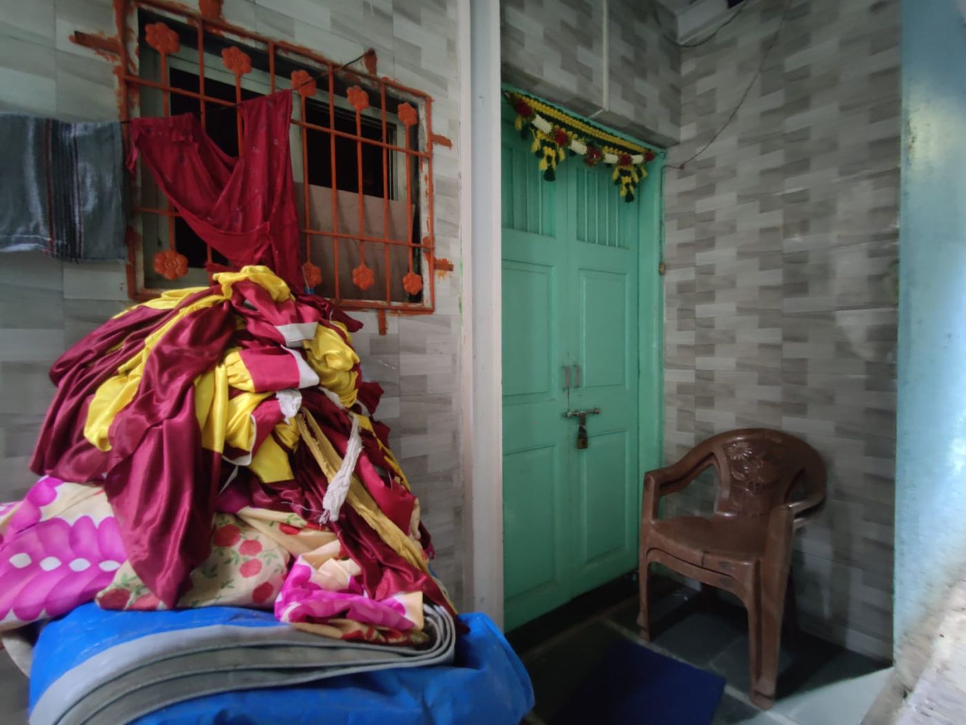 Bimla aunty's welcoming chair outside her house