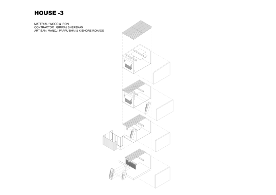 Technical drawing house no. 3
