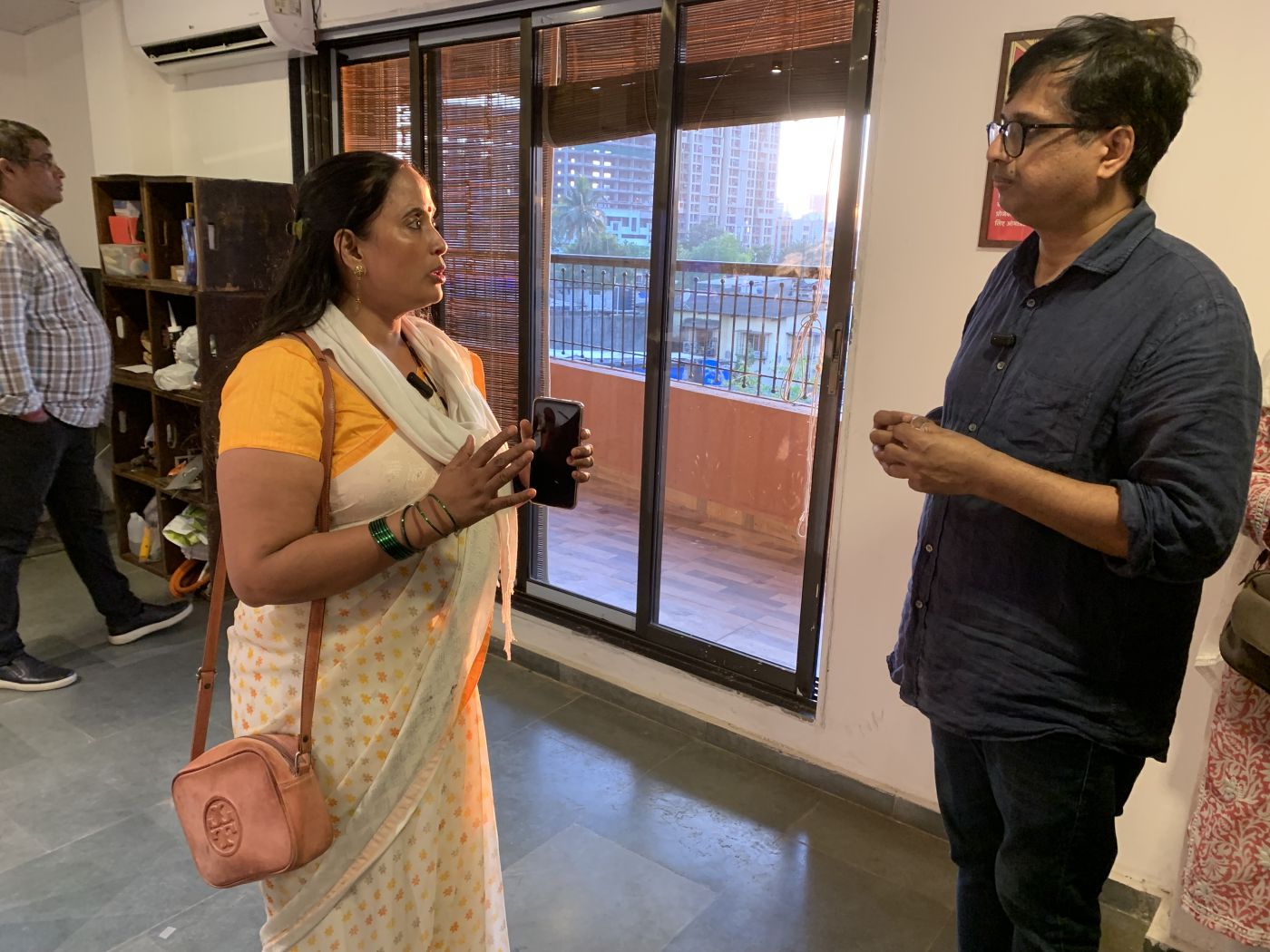  Aatma Devi speaking with urbz team at the homegrown street exhibition 