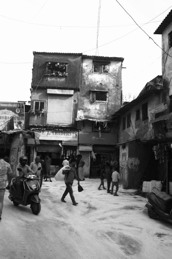 Tool-houses in Dharavi are at the heart of neighborhood life, encompassing built form, economic activity, and social interaction. 