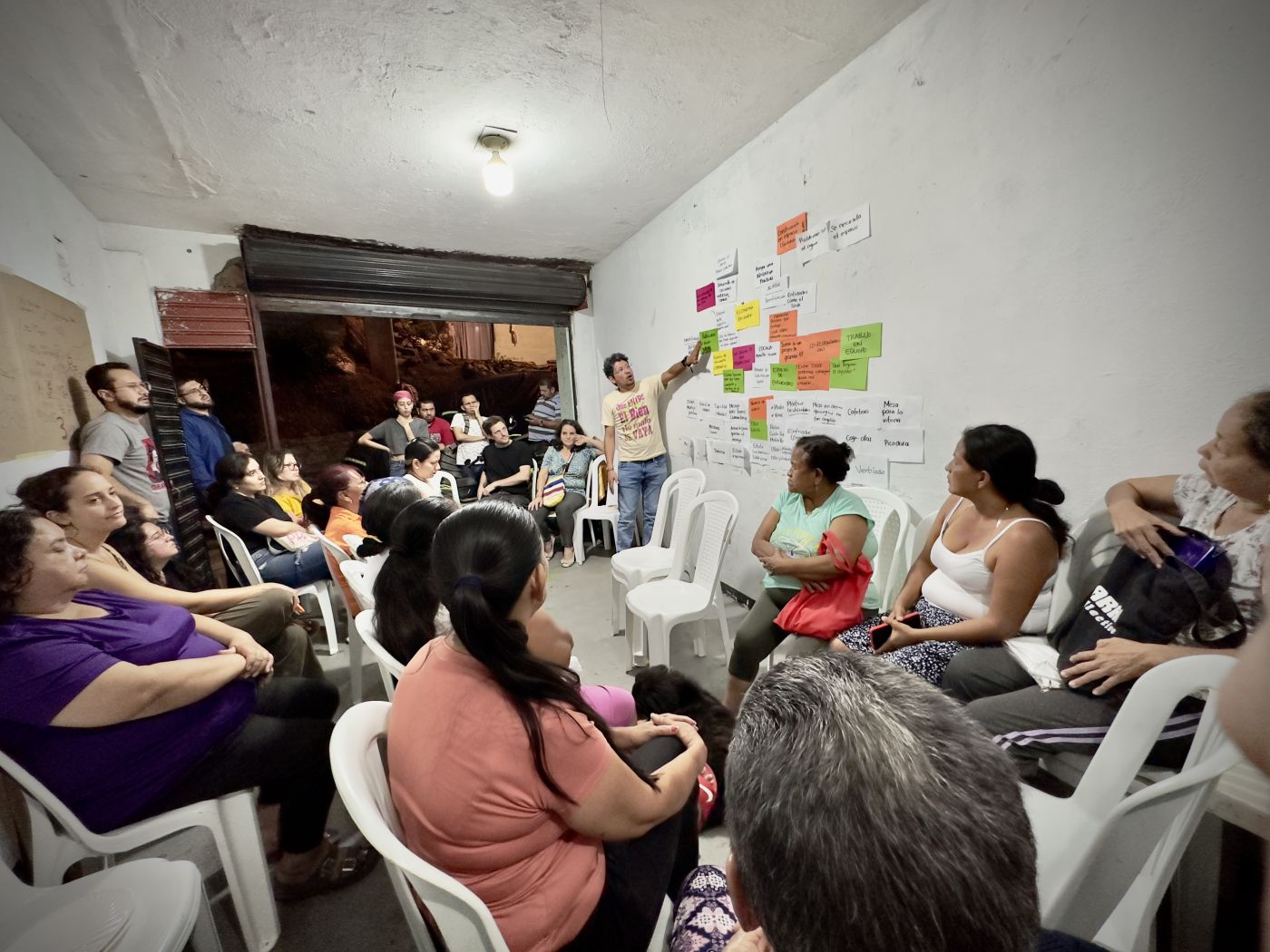 Workshop at San Francisco in Siloé, Cali