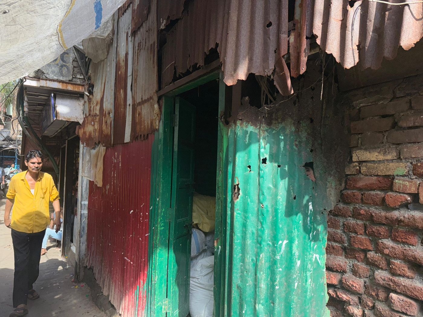 Outside the workspace