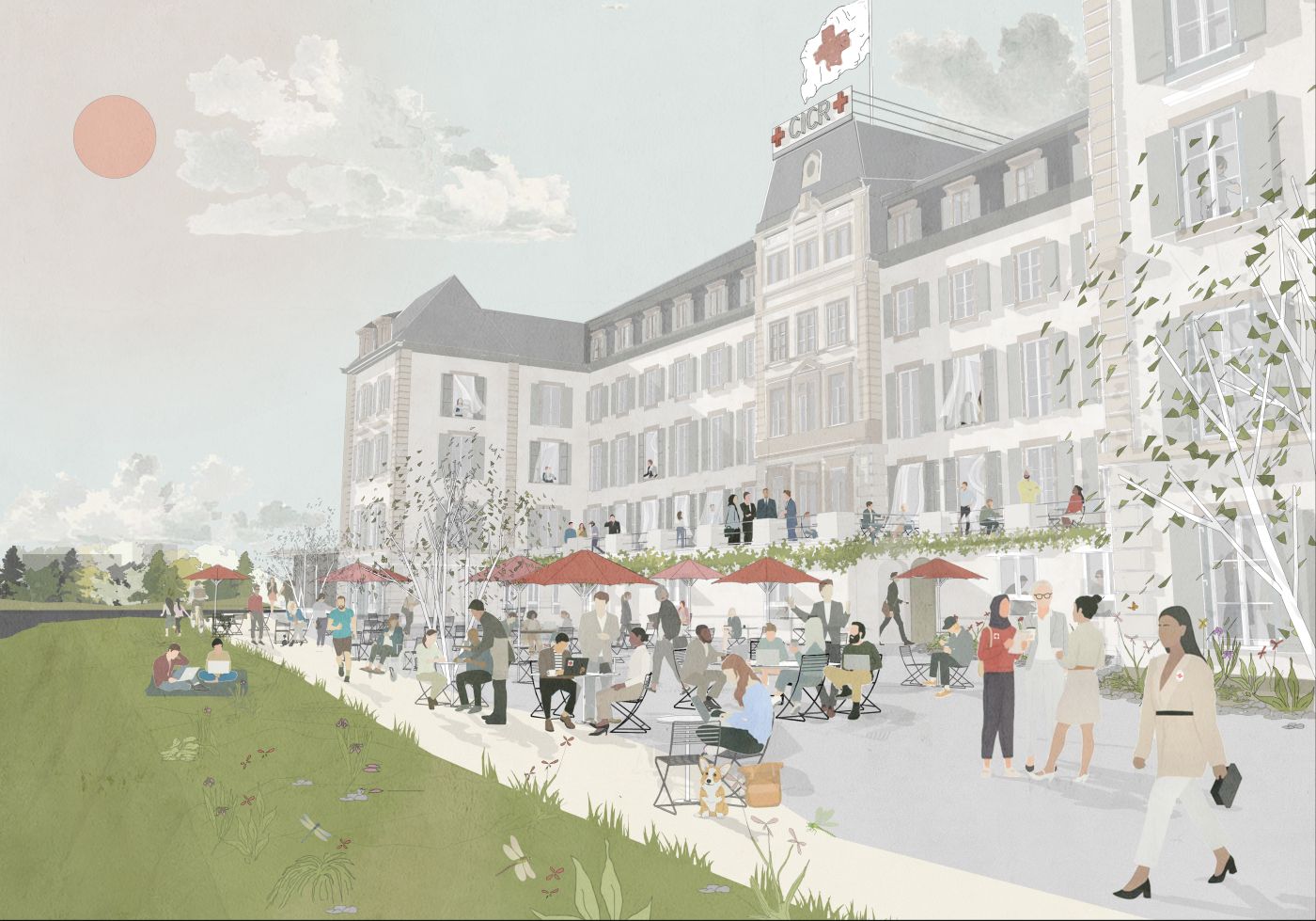 illustration of the proposed campus