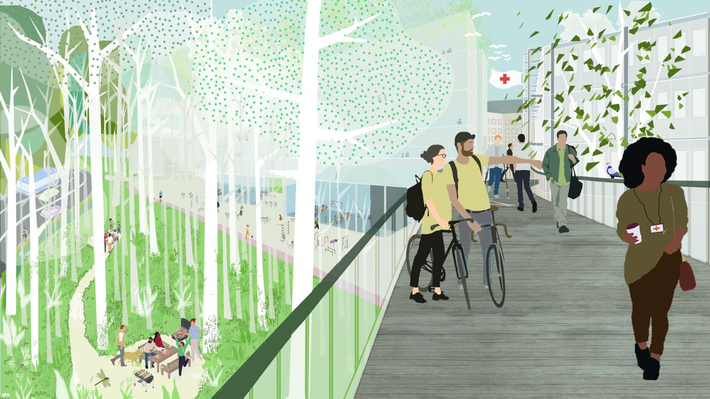 illustration of the proposed campus