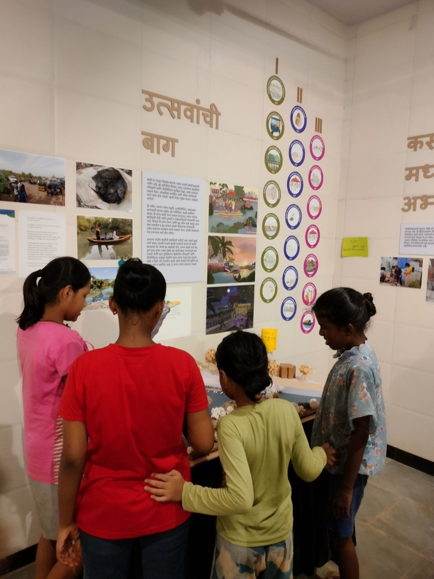 Visitors give feedback on the need-based interventions displayed at the exhibition