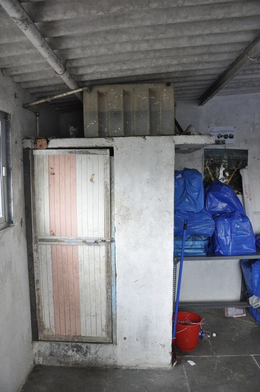 Water tank in the URBZ office (the toilets were built in one day).