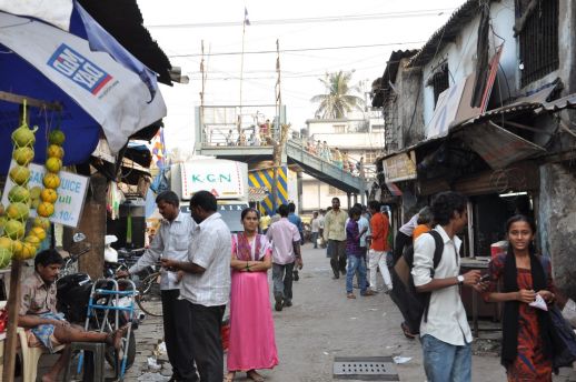And that`s how the bridge is meeting Dharavi.