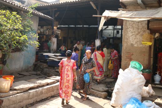 Local fish market that is set up on Fridays 
