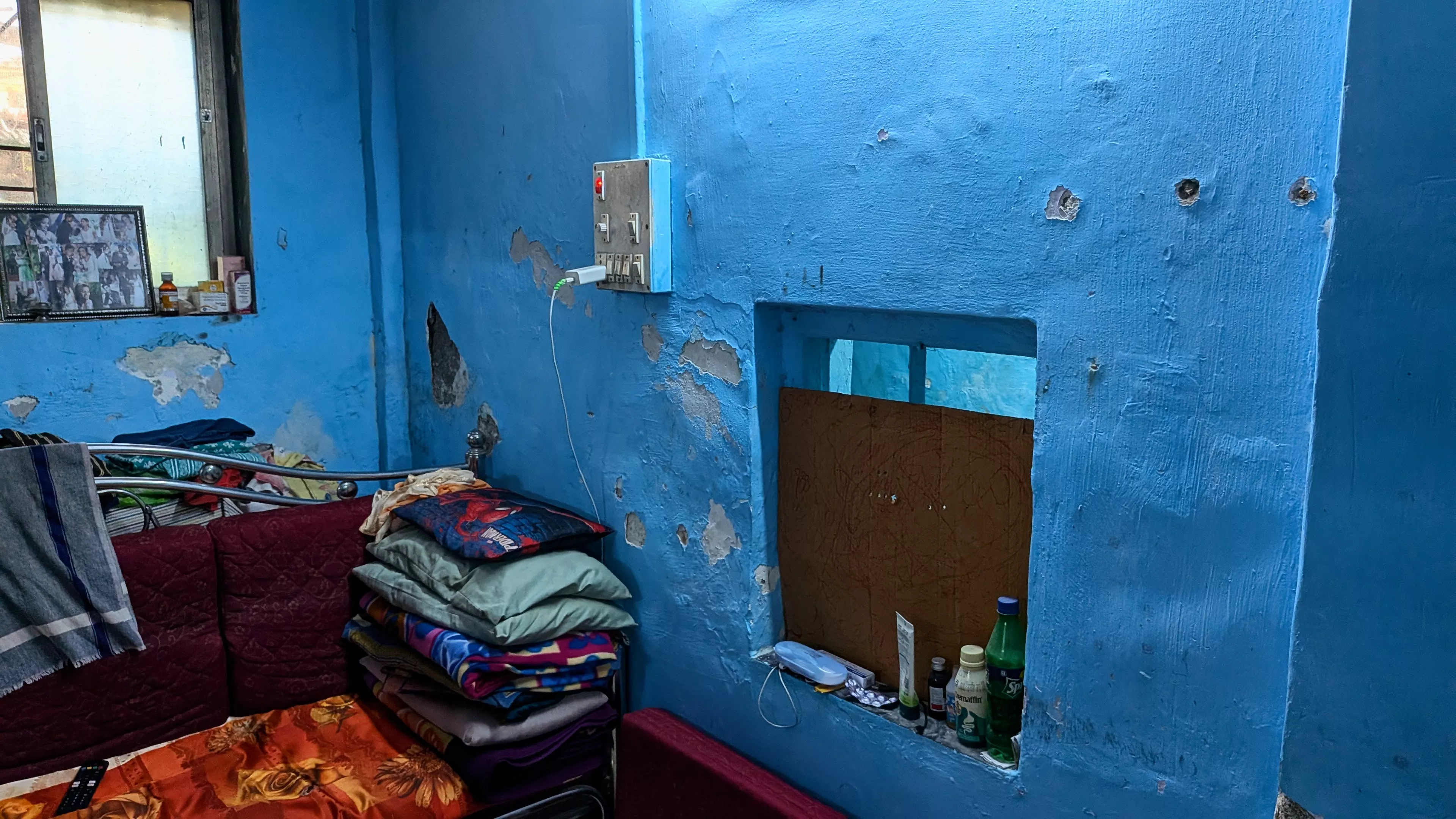 Vikas Kenny's home, showing the effects of recurring monsoon-related challenges.