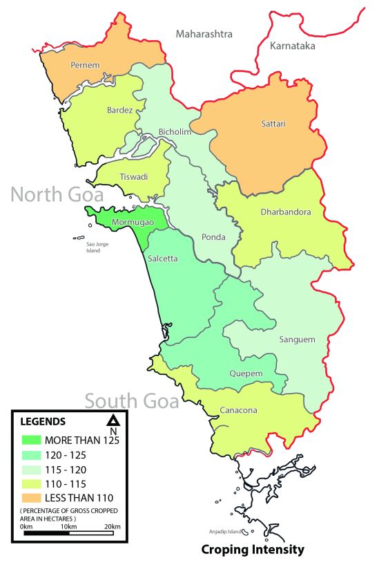 Cropping Density of Goa 2017 