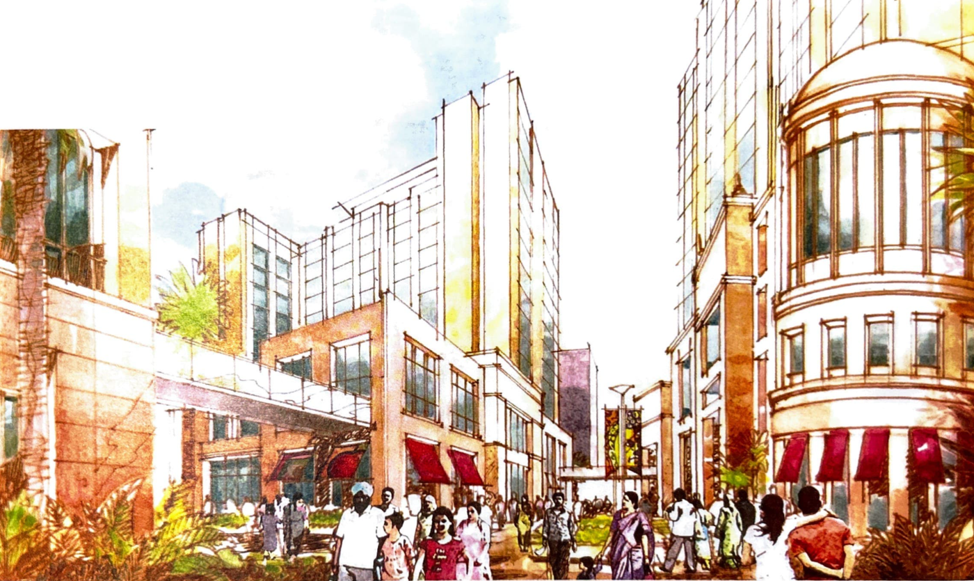 Architect Hafeez Contractor. (2007). Dharavi Redevelopment Project. In: Robert Stephens. (2022). Imagined Bombay: An Illustrated History of the Unbuilt City.