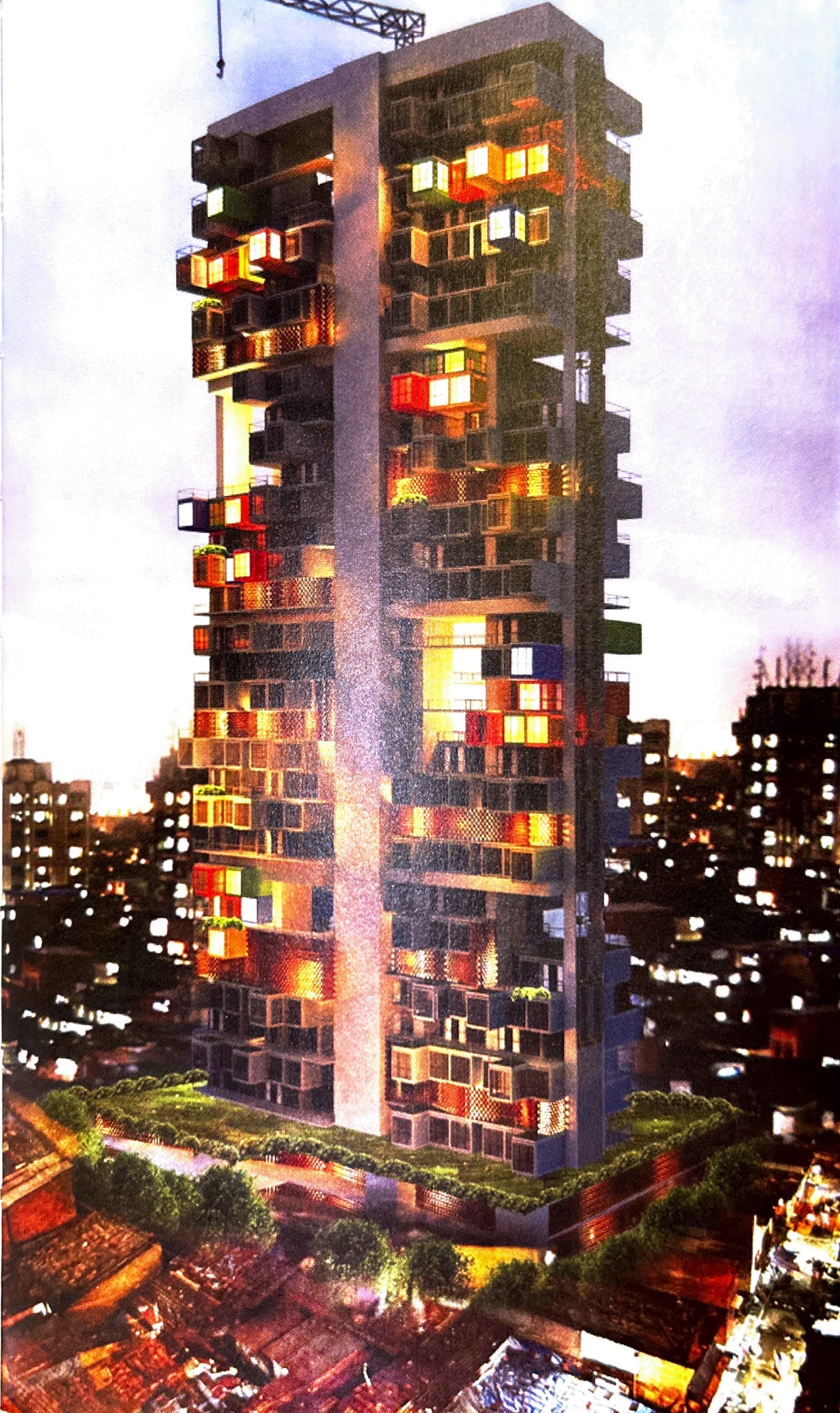 Ganti & Associates. (2015). Container Skyscraper. In: Robert Stephens. (2022). Imagined Bombay: An Illustrated History of the Unbuilt City.