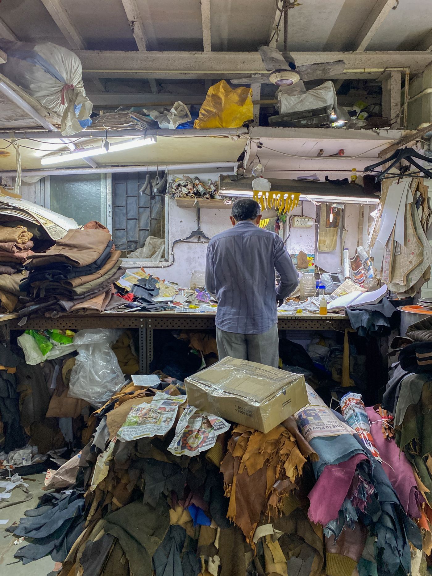 Another snippet of the leather workshop