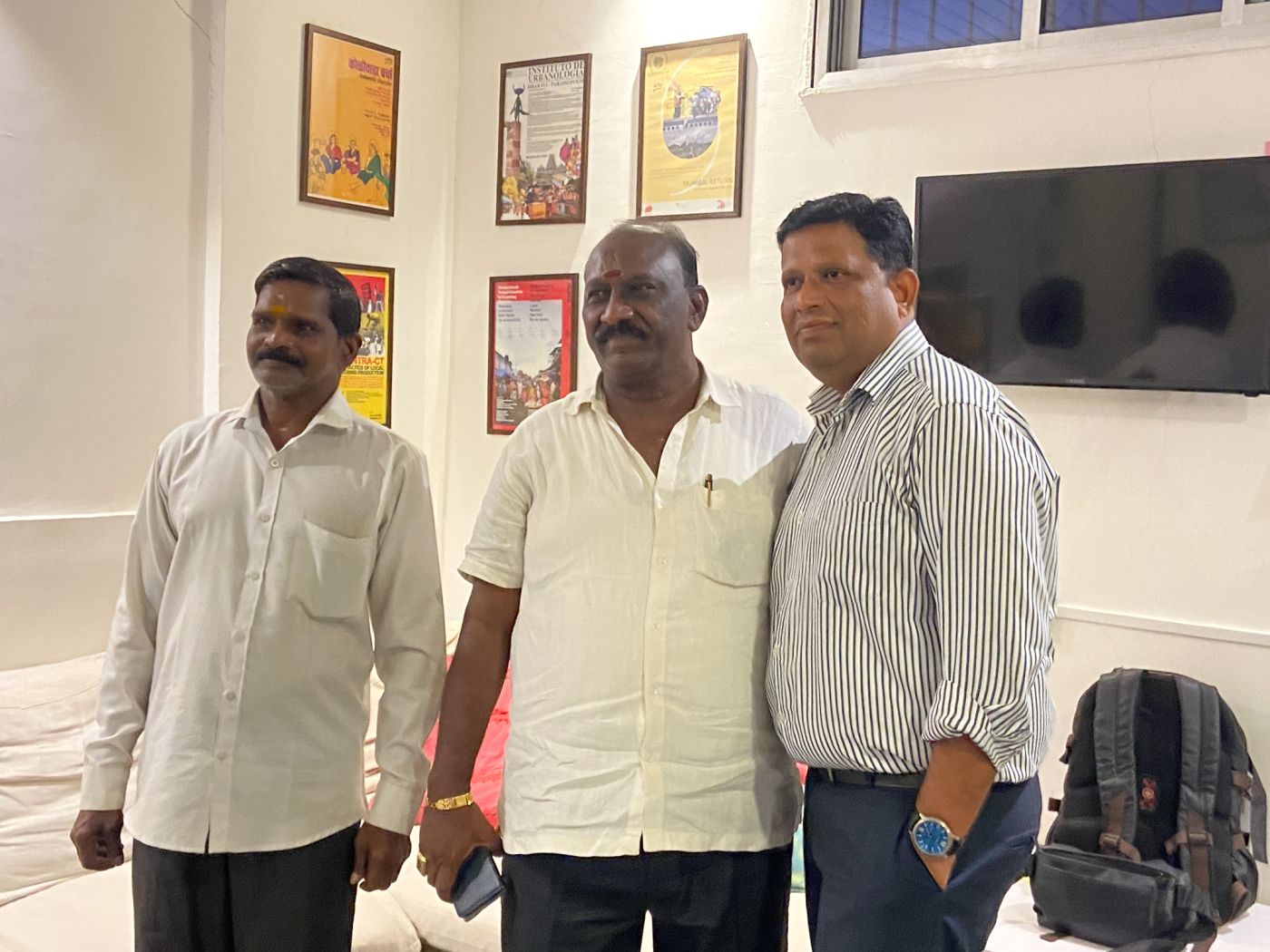 From left to right, Anbu, Arunlal and Bharat (from urbz)