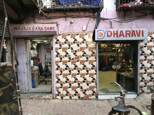 The famous leather shops of Dharavi