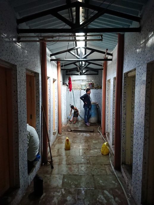Public toilets in Dharavi
