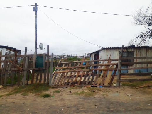 A house in a homegrown settlement in Cape Flats. 