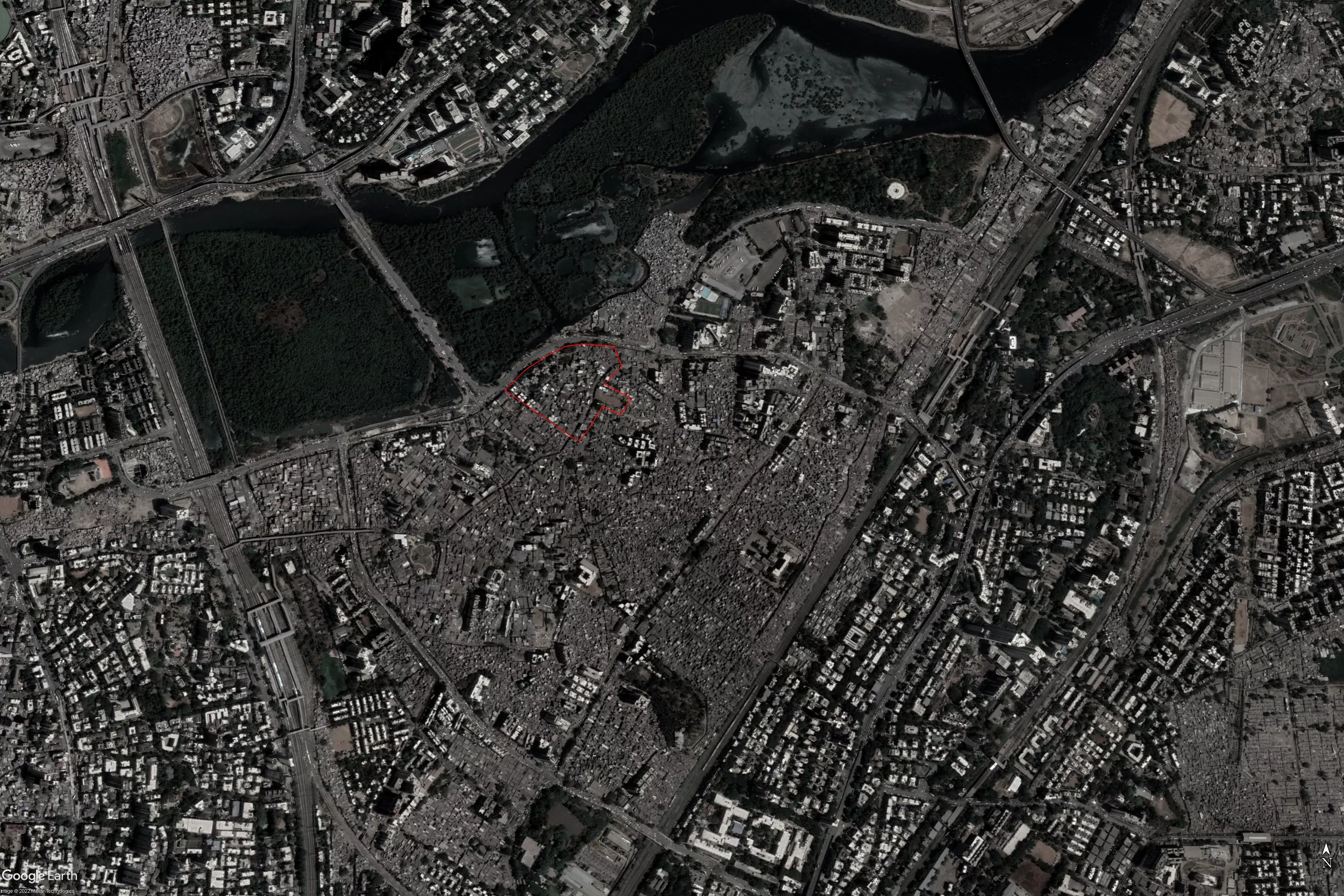 Location of Dharavi Koliwada in Dharavi, Mumbai