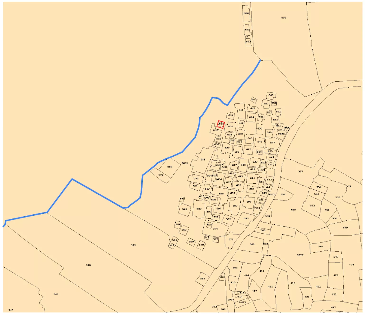 Laughton Survey, 1865-1872 (Waterline in blue, Customs house in red)