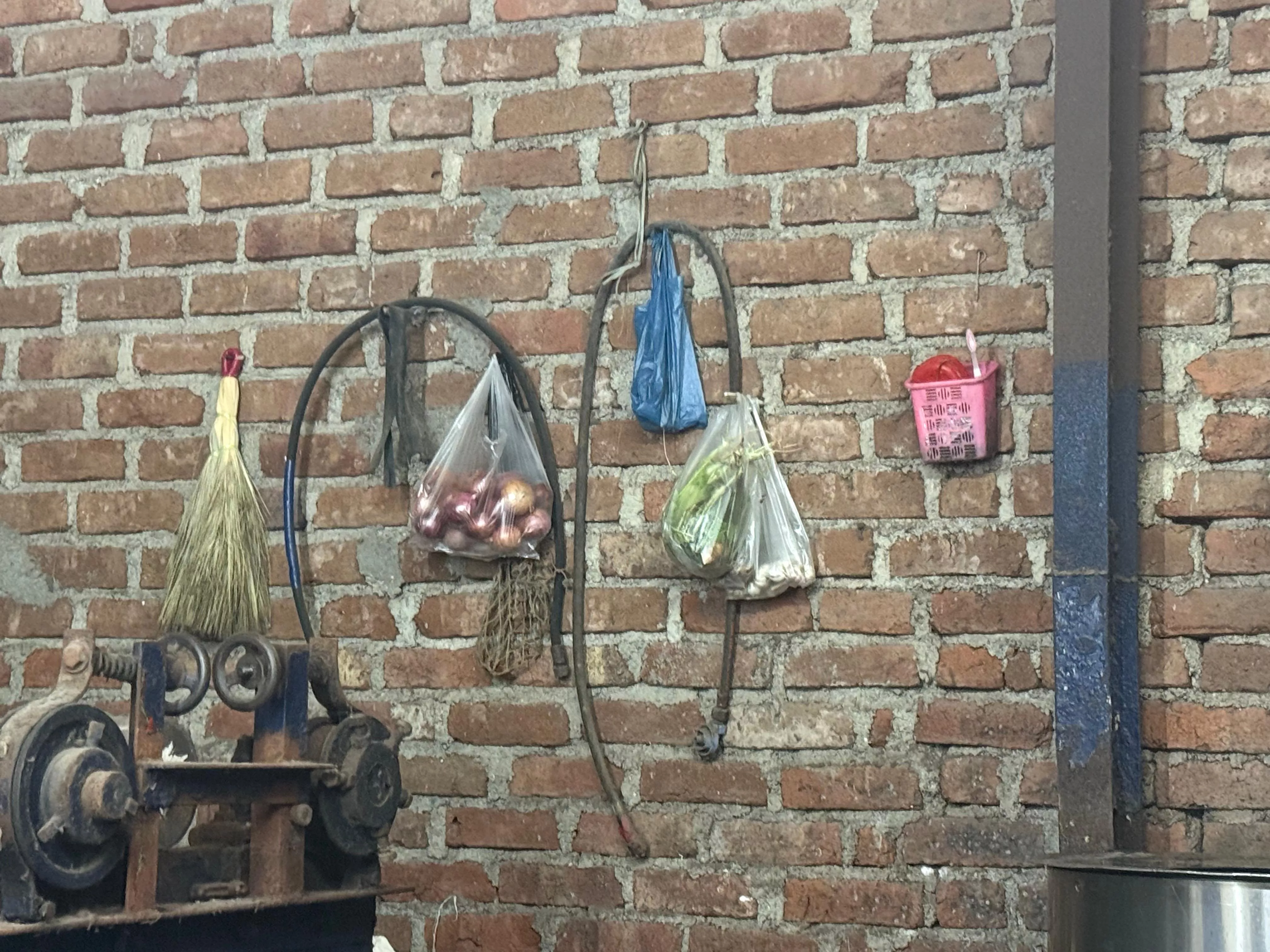 Bags of vegetables