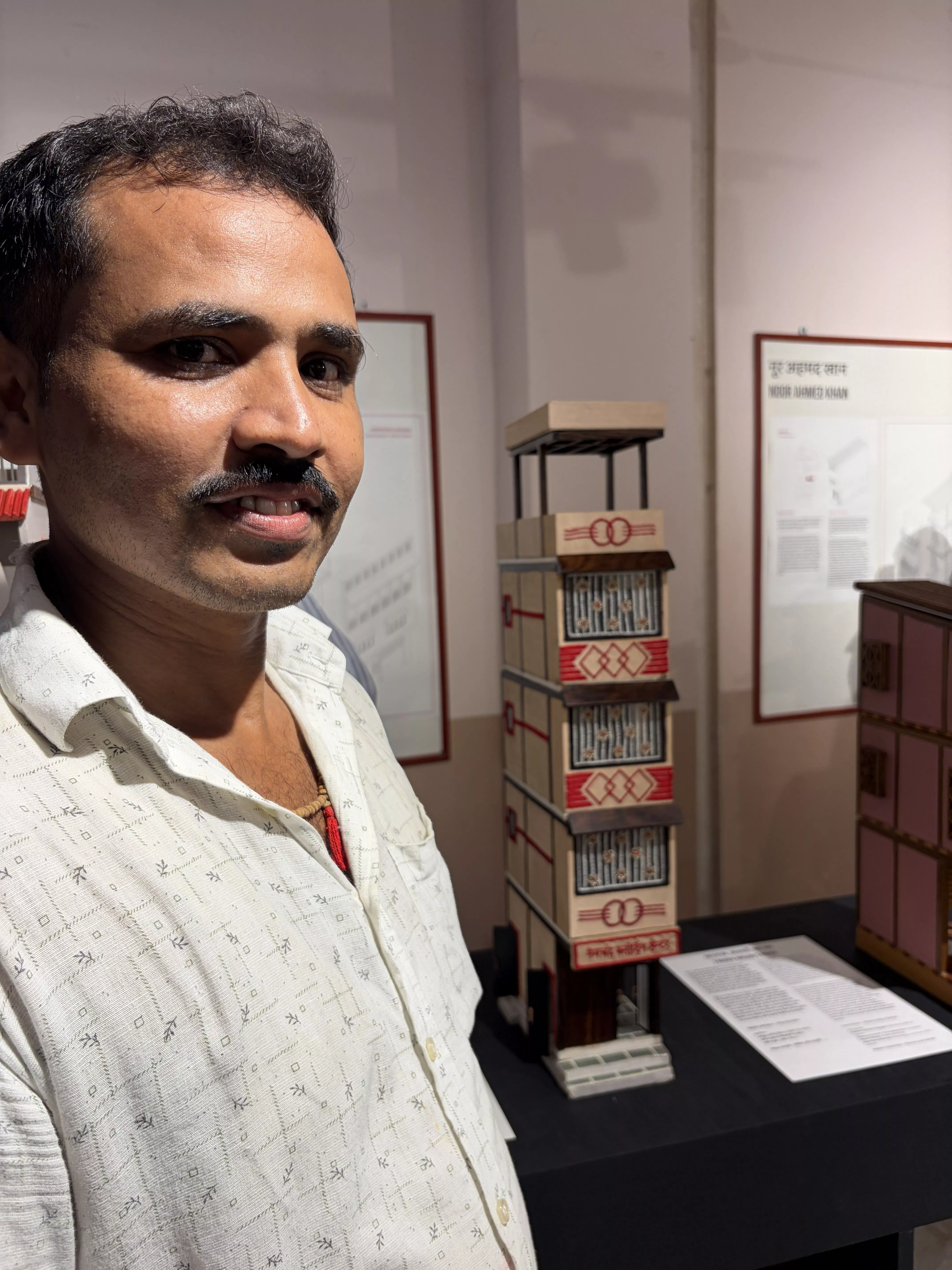 Contractor, Anjappa Ashappa Bager designer of the embroidery model house